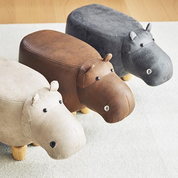 スツール かば Paul Jr アニマルスツール 動物 椅子 キッズ オットマン 足置き イス 腰掛け チェア ソファ インテリアパレットヤフー店 通販 Yahoo ショッピング