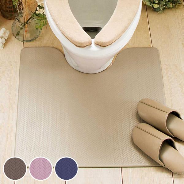 サイズ/約横60×縦55cm厚さ：約0.5cm内容量/1枚材質/塩化ビニル樹脂種類/ピンク、ベージュ、ネイビー、ブラウン生産国/中国製●お手入れラクラク♪トイレマット●簡単お手入れ●シリーズで揃えて使える●安心の多機能マット●もちもちのクッ...