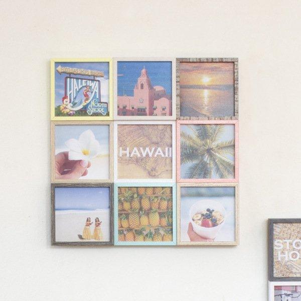 フォトフレーム 多面 9枚 壁掛け 卓上 写真立て ブリストル インスタコラージュ フォトスタンド 写真フレーム 写真たて インテリアパレットヤフー店 通販 Yahoo ショッピング