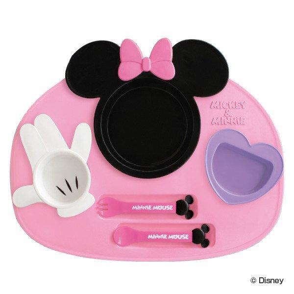 ランチプレート ベビー食器 セット ミニーマウス 食器 子供 日本製 食器セット プレート スプーン フォーク 電子レンジ対応 離乳食 ディズニー ミニー インテリアパレットヤフー店 通販 Yahoo ショッピング