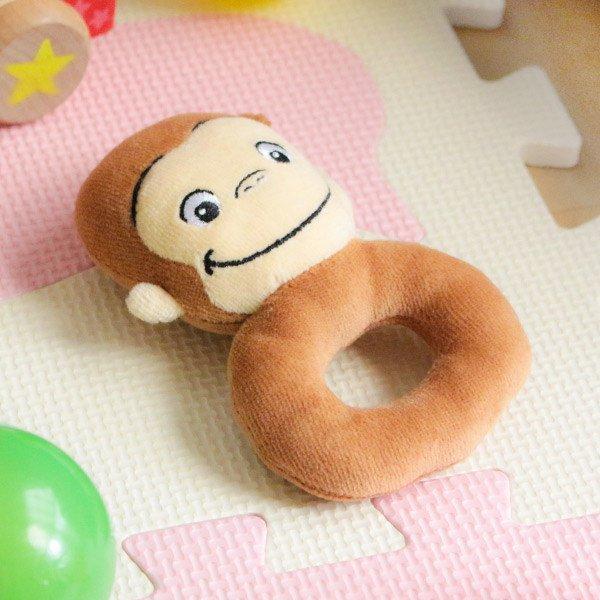 ガラガラ おさるのジョージ ラトル おもちゃ 玩具 赤ちゃん キャラクター にぎにぎ ベビー ベビーラトル ファーストトイ がらがら ドーナツ型 ベビー用品 インテリアパレットヤフー店 通販 Yahoo ショッピング