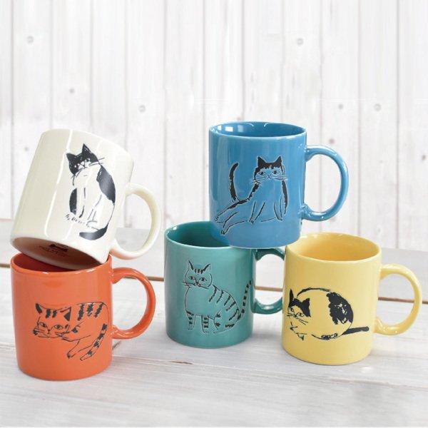 マグカップ 300ml CATs Whiskers 食器 コップ 磁器 日本製 （ 食洗機