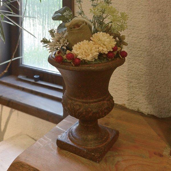 フラワーポット アンティーク風 タイプf 幅15 奥行15 高さ22cm グラスファイバー 鉢 植木鉢 フラワー ポット プランター インテリアパレットヤフー店 通販 Yahoo ショッピング