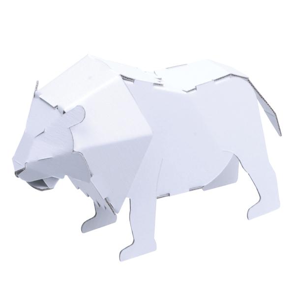 ダンボール おもちゃ ライオン 工作 子供 組立 工作キット ペパークラフト ペーパーアート キット 動物 インテリアパレットヤフー店 通販 Yahoo ショッピング
