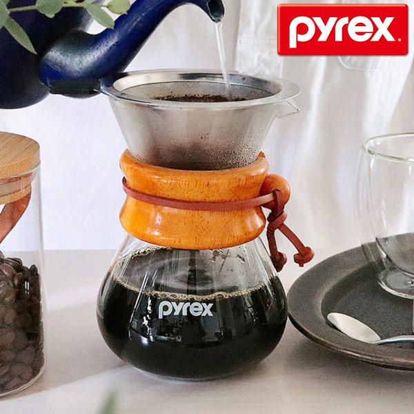 コーヒーサーバー 400ml Pyrex パイレックス ステンレスフィルター付き 耐熱ガラス コーヒー サーバー ガラス フィルター ステンレス セット 耐熱 インテリアパレットヤフー店 通販 Yahoo ショッピング