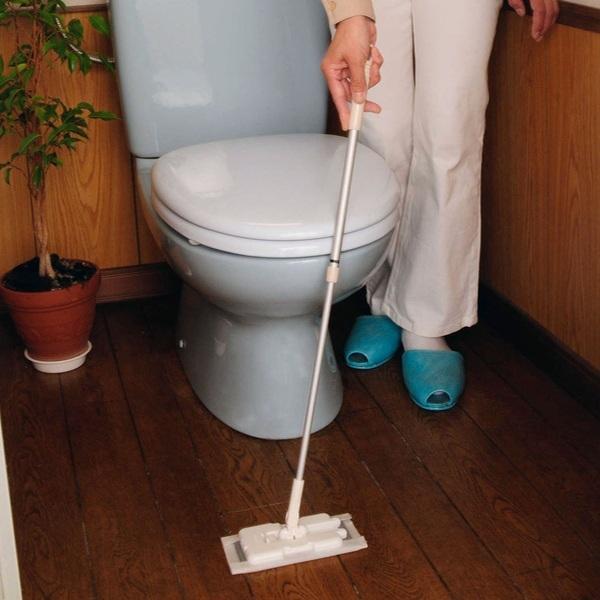 フローリングワイパー 本体 トイレ ミニ スリム フロアワイパー 伸縮 床掃除 フローリング 掃除 清掃 床 汚れ トイレ掃除 コンパクト 小さい サイズ インテリアパレットヤフー店 通販 Yahoo ショッピング