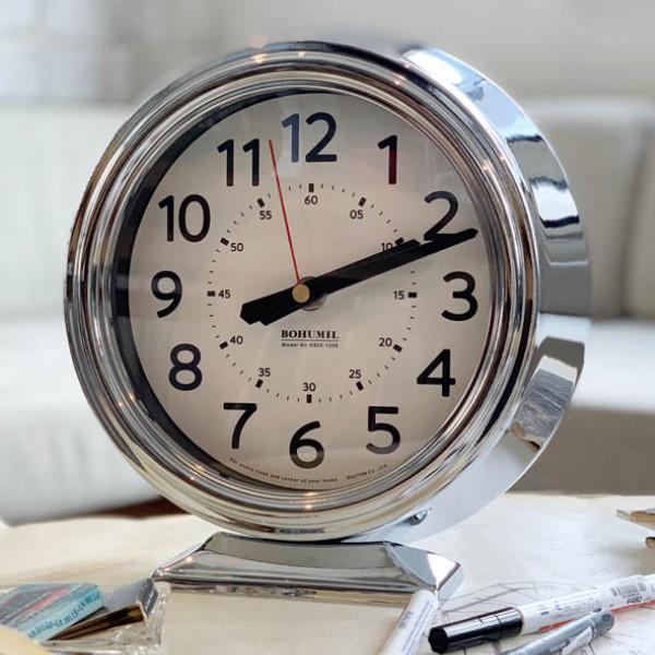 置き時計 ダルトン Dulton ボフミル クロック メッキ 時計 おしゃれ 置時計 アナログ 大きい インテリアパレットヤフー店 通販 Yahoo ショッピング