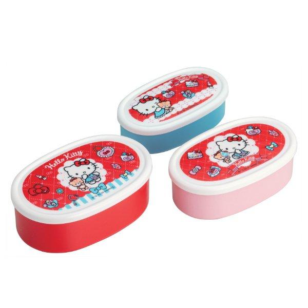 お弁当箱 抗菌 シール容器 3個入 ハローキティ おしゃれガール 子供 キティ ランチボックス デザートケース 弁当箱 レンジ対応 キャラクター インテリアパレットヤフー店 通販 Yahoo ショッピング