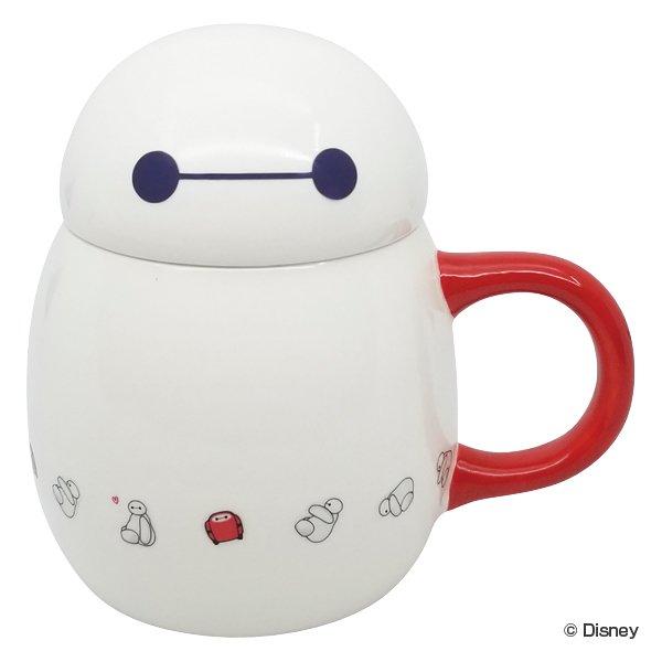 マグカップ 350ml ふた付き ベイマックス コップ 磁器 キャラクター カップ マグ フタ付き ディズニー 蓋 白 インテリアパレットヤフー店 通販 Yahoo ショッピング