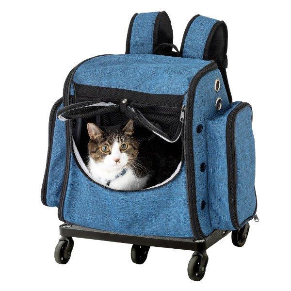 ペット キャリー キャリーバッグ リュック キャスター付き Gokigen キャリーわんにゃん ペットキャリーバッグ 猫用品 犬用品 インテリアパレットヤフー店 通販 Yahoo ショッピング