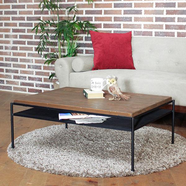 木製パレットスタイルセンターテーブル 楽天市場】センターテーブル 幅95cm ガラスタイル 木製 スクエア （ 開