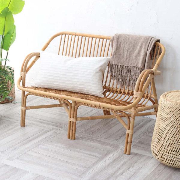 籐 ソファ 2人掛け ラタン家具 Breeze 幅110cm ( ラタン 籐 ソファ 2人掛け ラタン家具 Breeze 幅110cm ( ラタン
