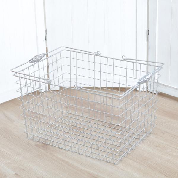 ランドリーバスケット 角型 メタル仕上げ メタル シンプル 洗濯かご バスケット 収納 おもちゃ入れ 北欧 洗濯 脱衣かご 洗濯物入れ ワイヤー インテリアパレットヤフー店 通販 Yahoo ショッピング