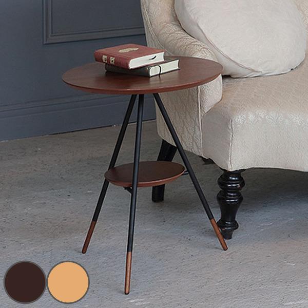 サイドテーブル 高さ50cm 円型 丸 Latte ラテ ラック 棚 木製 スチール テーブル ソファテーブル ミニテーブル ソファサイド 丸テーブル カフェテーブル インテリアパレットヤフー店 通販 Yahoo ショッピング