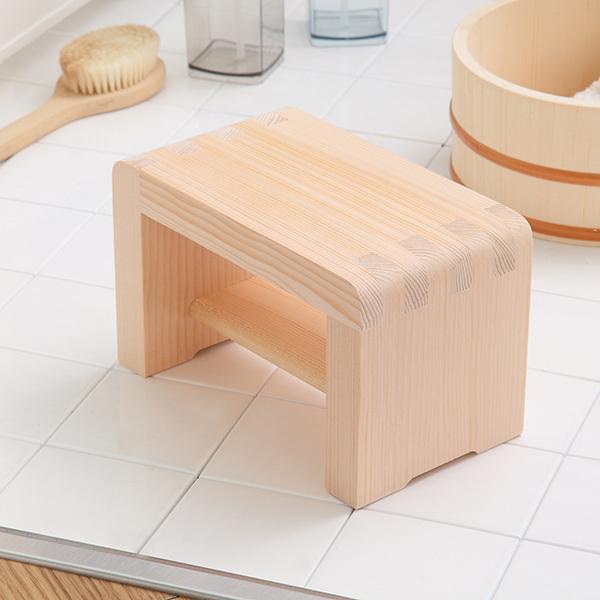 木製風呂椅子 ゆ 湯殿腰掛 小 木製 風呂椅子 お風呂 椅子 風呂いす