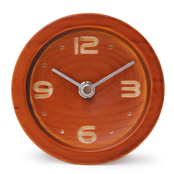置き時計 森の時計 ラウンド 木製 北欧 おしゃれ シンプル アナログ インテリア 置時計 とけい テーブルクロック クロック 雑貨 インテリアパレットヤフー店 通販 Yahoo ショッピング