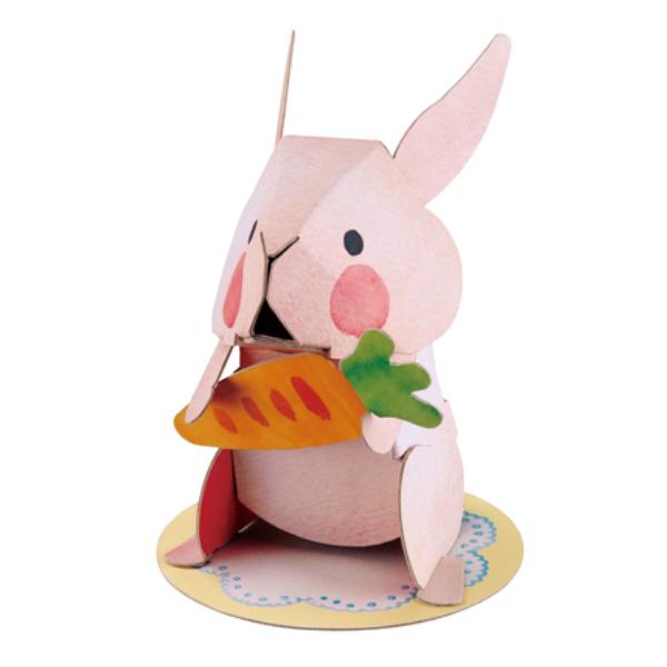 工作キット ダンボール製 hacomo kids mini うさぎ 工作キット ダンボール製 hacomo kids mini うさぎ