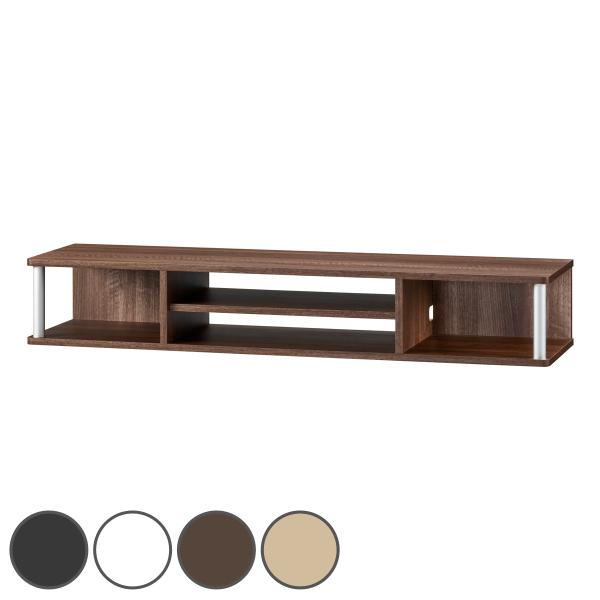 サイズ/約幅110×奥行29×高さ18cm重量/約10kg内容量/1台付属品：設置用フェルト（6枚）材質/主材：PVC化粧繊維板、パーティクルボード柱：アルミニウム種類/ブラック、ホワイト、ダークブラウン、ナチュラル生産国/マレーシア製天板...