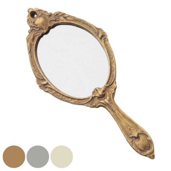 アンティーク 手鏡 2点セット 手鏡 アンティーク調 ハンドミラー （ ミラー かがみ 鏡