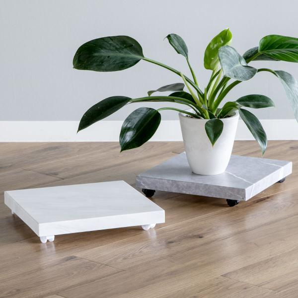 サイズ/約幅30×奥行30×高さ5cm重量/約1.07kg内容量/1台材質/本体：スチール（エポキシ樹脂粉体塗装）キャスター：ポリプロピレン種類/ホワイト、グレー生産国/中国製耐荷重/15kg組立状態/お客様組立品●お部屋に飾っている観葉植...