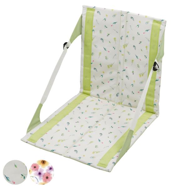 サイズ/チェア使用時：幅41×奥行44×高さ44cmマット使用時：幅41×奥行88×厚さ1cm重量/約500g内容量/1個材質/表面：ポリエステル、内面：発泡ポリエチレン収納袋：ポリエステル種類/ライトグリーン、パープルグレー生産国/中国製...