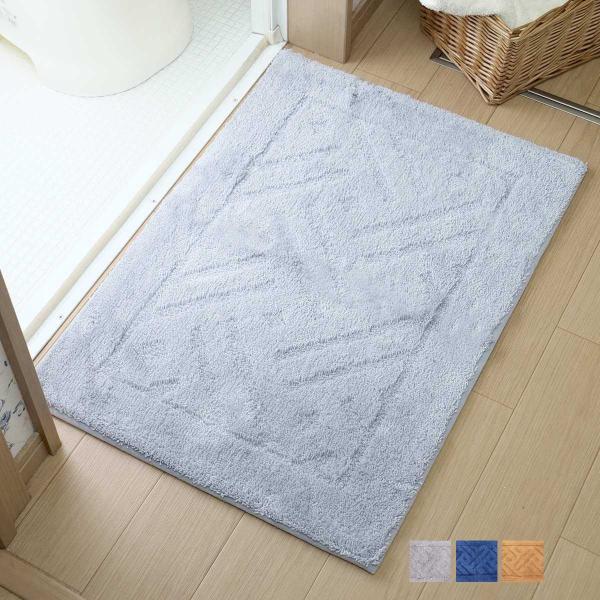 バスマット 乾度良好 リッカ 50×70cm 大判 速乾 （ お風呂マット 足拭きマット お風呂 バスグッズ ）