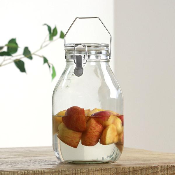 果実酒びん 3L 取手付密封びん セラーメイト （ 日本製 ガラス 密閉