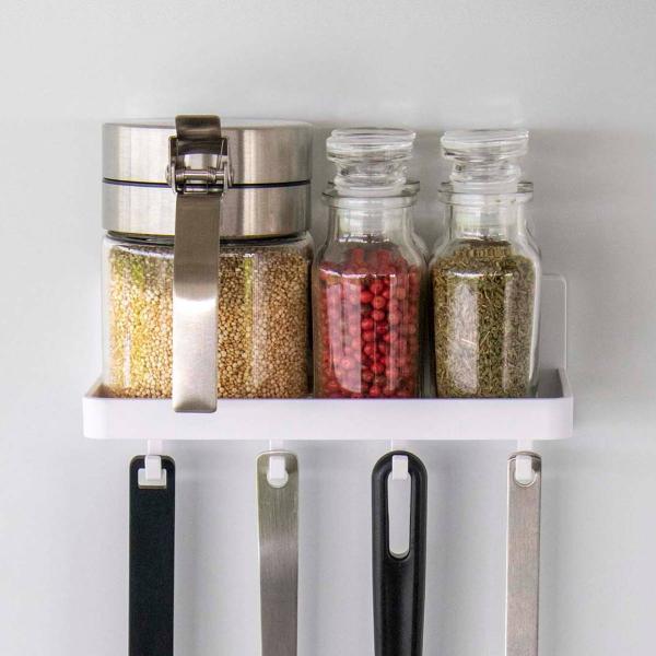 サイズ/外寸：約幅18×奥行10×高さ6cm内寸：約幅17.3×奥行8.6cmフィルムフック接着面（1つあたり）：約幅6×高さ6cm内容量/1個（本体、フィルムフック×2、フック×4）材質/本体：ABS樹脂フィルムフック：ポリカーボネート、...