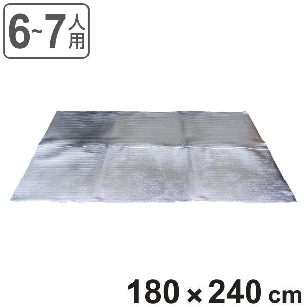 サイズ/約横180×縦240cm厚さ：約0.2cm内容量/1枚材質/アルミ蒸着フィルム、発泡ポリエチレン●適度なクッション性があり、地面からの冷気や湿気を遮断してくれるレジャーシートです。●お花見や運動会、海や山など、アウトドアやレジャーに...
