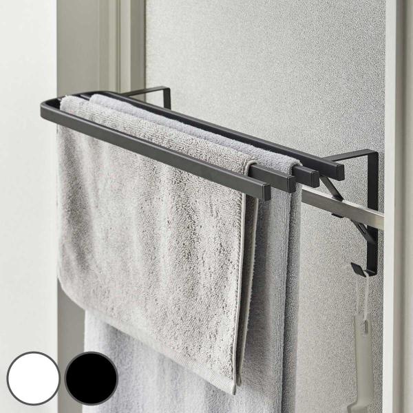 他サイト： 山崎実業 tower 浴室扉タオル掛け上 バスタオルハンガー タワー （ 4903208059992 タワーシリーズ タオルハンガー タオル掛け バスタオル ）の商品画像