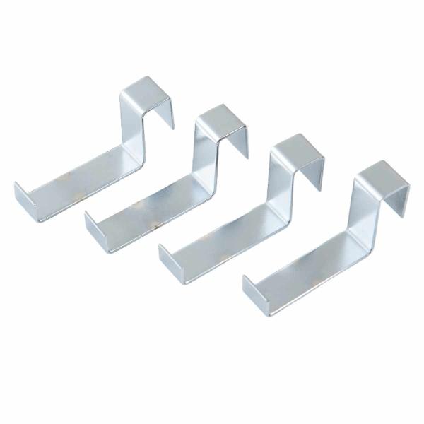 サイズ/約幅1.5×奥行6.5×高さ3cm内容量/4個組材質/スチール（メッキ仕上げ）生産国/日本製耐荷重/1kg組立状態/完成品●ひのきのキャスター付きパーテーション用のフックです。●バッグや服、キッチン用品など、便利に掛けられます。間仕...