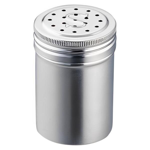 サイズ/約高さ7.9cm直径：約5.7cm内容量/1個材質/18-8ステンレス生産国/日本製●お手入れが簡単な18-8ステンレス製の調味料入れです。●お店の厨房のような雰囲気を楽しめる見た目がポイントです。●塩やあらびき胡椒などを入れるのに...