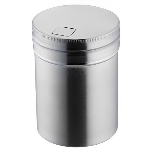 サイズ/約高さ7.8cm直径：約5.7cm内容量/1個材質/18-8ステンレス生産国/日本製●お手入れが簡単な18-8ステンレス製の調味料入れです。●お店の厨房のような雰囲気を楽しめる見た目がポイントです。●本体を傾ける事によって蓋が開閉し...