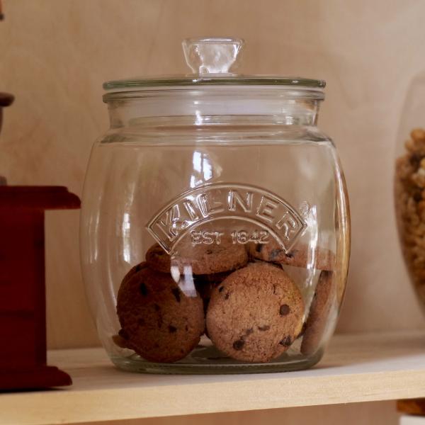 保存瓶 KILNER 850ml Universal Push Top Storage Jar （ キルナー ガラス 食洗機対応 保存 瓶 密閉容器 ガラスジャー キャニスター ）