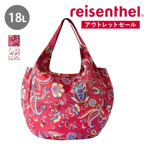 （アウトレット）reisenthel エコバッグ 大容量 MINI MAXI LADYSHOPPER 18L （ ライゼンタール マイバッグ ポケット付き 撥水加工 折りたたみ ）
