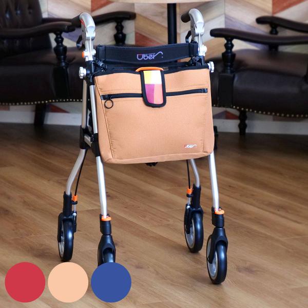 サイズ/約幅47×奥行57×高さ80〜91cm※高さ調節4段階折り畳み時：約幅25×奥行26×高さ84cm重量/約4kg容量/フロントバッグ：5Lメッシュバッグ：7.5L内容量/1台材質/アルミニウムグリップ：合成ゴム種類/レッド、キャメル...