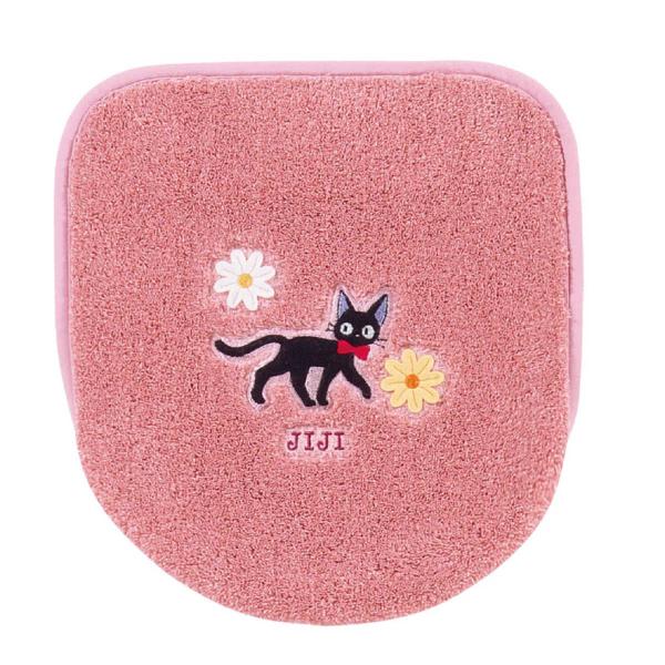 サイズ/洗浄暖房型・普通型（O型・U型）兼用内容量/1枚材質/アクリル100%（吸水素材)生産国/インドネシア製洗濯/洗濯機使用可能乾燥機/使用不可●魔女の宅急便に出てくるジジの可愛い普通便座＆温水洗浄・暖房便座用蓋カバーです。●ご自宅で洗...