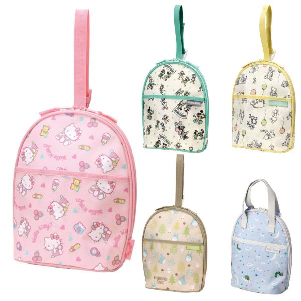 サイズ/約幅21×奥行11×高さ23cm※持ち手含まず内容量/1個材質/表地：ポリエステル持ち手・パイピング：ポリプロピレン内側：アルミ蒸着フィルム種類/ミッキーフレンズ、くまのプーさん、ハローキティ、トトロ、はらぺこあおむし生産国/中国製...