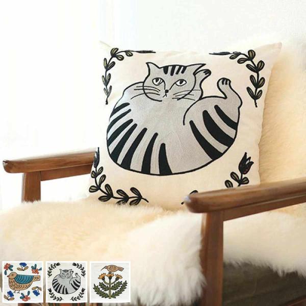 新品 松尾ミユキ クッションカバー ダリア 45×45cm 松尾ミユキ