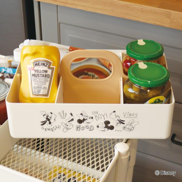 錦化成 収納ボックス ミッキーマウス モッテケース 幅28×奥行18.5×高さ
