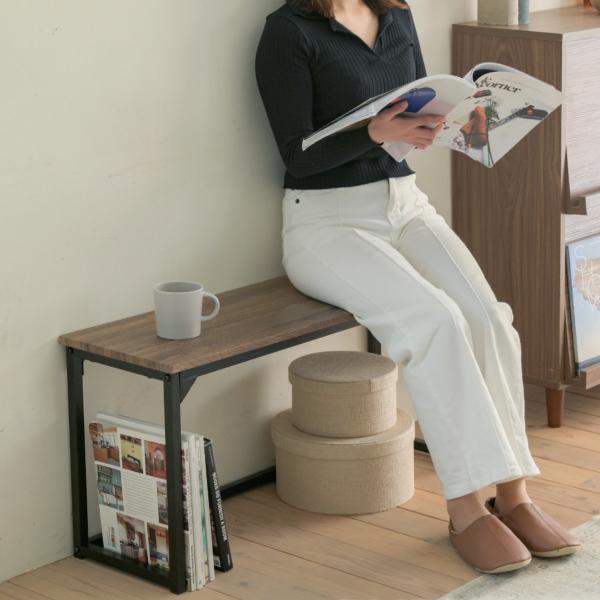 サイズ/約幅90×奥行29×高さ43cm内容量/1脚材質/合成樹脂化粧繊維版（PVC）スチール（粉体塗装）耐荷重/約110kg組立状態/お客様組立品お届け梱包数/1個口●お部屋に馴染むデザインで空間をスタイリッシュに●ふたりで座って丁度いい...