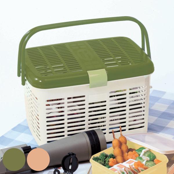 サイズ/約幅40.2×奥行30.2×高さ26.1cm重量/約667g材質/ポリプロピレン種類/グリーン、ベージュ生産国/日本製●さわやかなカラーとシンプルな形がおしゃれで可愛いバスケットです。●お弁当やおやつ、遊び道具などをたっぷり詰めるこ...