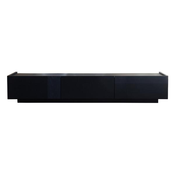 ローボード 漆黒デザイン DERNO 日本製 幅170cm （ 開梱設置 デルノ テレビボード TV台 TVボード テレビラック テレビ 完成品 ）
