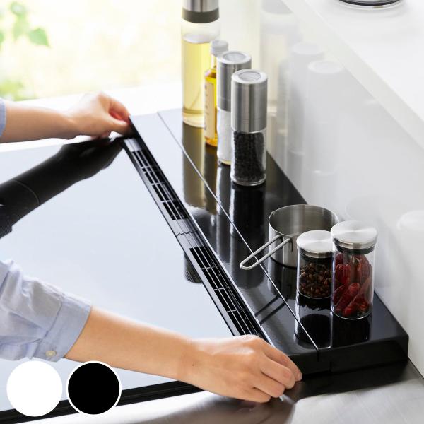 サイズ/約幅64×高さ3.7cm奥行：約10〜16.5cm内容量/1個材質/本体：スチール（粉体塗装）滑り止め：シリコーン種類/ホワイト、ブラック生産国/中国製耐熱温度/200度座面耐荷重/約10kg※伸縮時カバー（上）：約3kg対応サイズ...