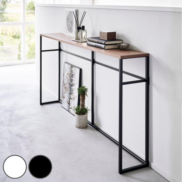 サイズ/約幅126×奥行20.5×高さ65cm天板下：約幅123×奥行18.5×高さ63.8cm内容量/本体：1個付属品：フック×4、クッション×4材質/本体：スチール(粉体塗装)天板：天然木化粧繊維板(ラッカー塗装)　種類/ホワイト、ブラ...