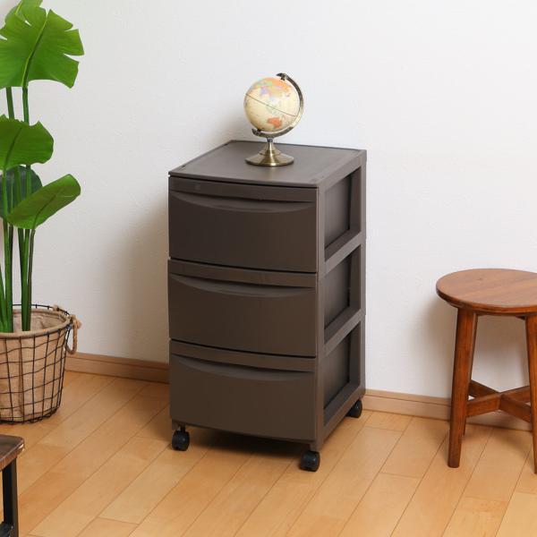 平和工業 チェスト 3段 幅36×奥行42×高さ67.5cm キャスター付き