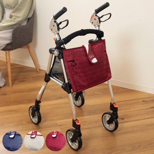 サイズ/約幅49×奥行57×高さ83〜94cm※高さ調節4段階折り畳み時：約幅25×奥行26×高さ87.5cm重量/約4kg容量/フロントバッグ：5Lメッシュバッグ：7.5L内容量/1台材質/アルミニウムグリップ：合成ゴム種類/ジャガードネ...