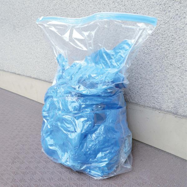 圧縮袋 防災圧縮袋 50L×2枚 防災用 （ 防災 ゴミ 圧縮 汚物 生ゴミ ごみ 廃棄物 臭い漏れ 軽減 臭わない 防災グッズ 災害用 避難用 ）