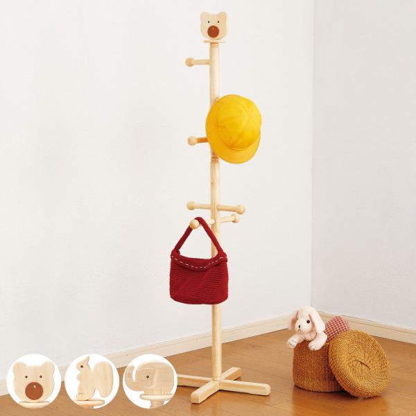 サイズ/クマ、リス：約幅40×奥行40×高さ134.3cmゾウ：：約幅40×奥行40×高さ132.1cm支柱の直径：約3.4cm重量/約1800g内容量/1台材質/天然木（ラバーウッド）種類/クマ、リス、ゾウ生産国/ベトナム製耐荷重/約10...