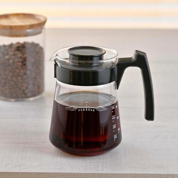 HARIO ハリオ コーヒーサーバー 600ml 2〜5杯用 ペガサス 耐熱ガラス （ 食洗機対応 電子レンジ対応 ガラス コーヒーポット コーヒーカラフェ ）